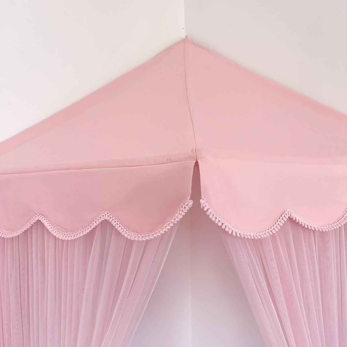 Corner Canopy Tent Tulle-Pink