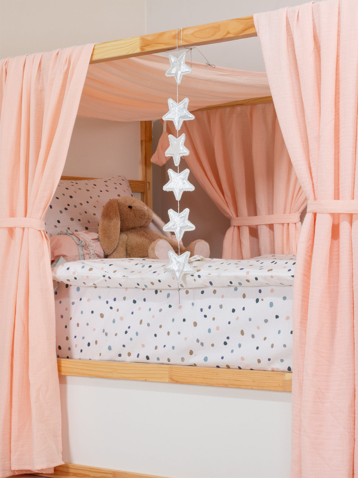 Ikea Kura Bed Müslin - Salmon