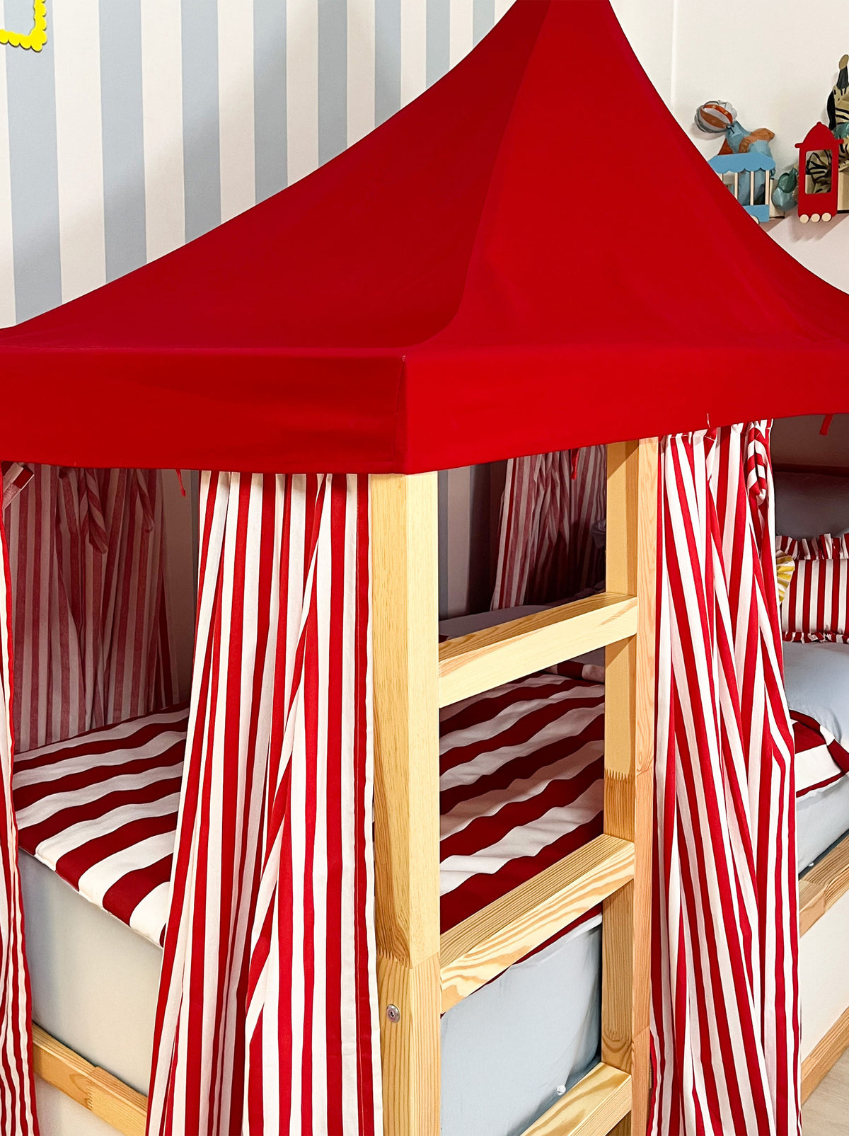 Ikea Kura Bed - Red Sprited