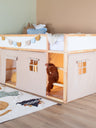 Ikea Kura Bed Curtains - Beige