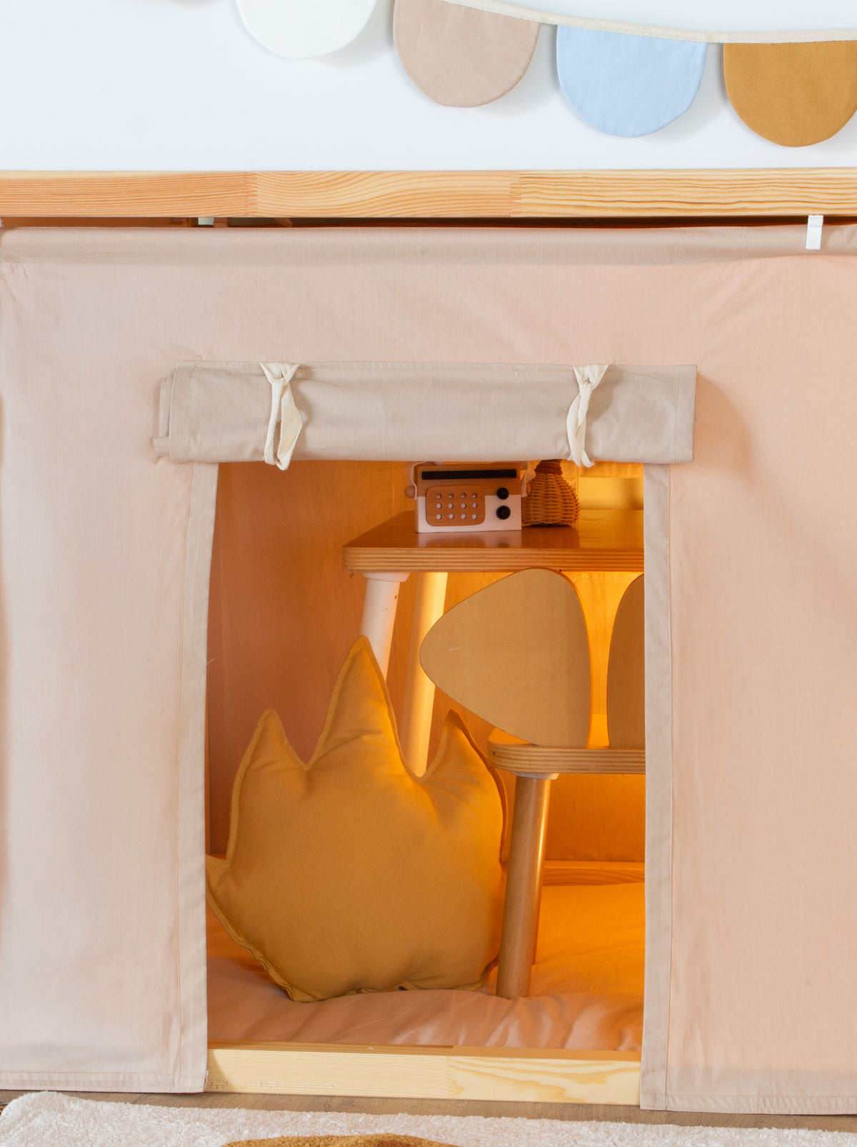Ikea Kura Bed Curtains - Beige