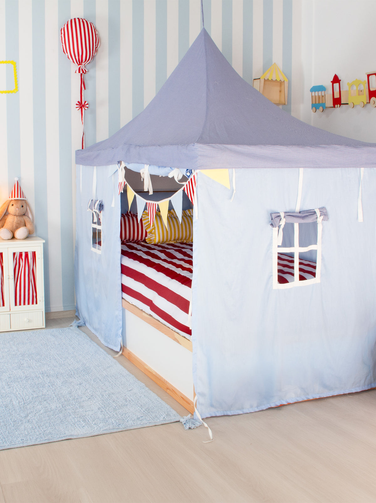 Ikea Kura Bed Circus - Blue