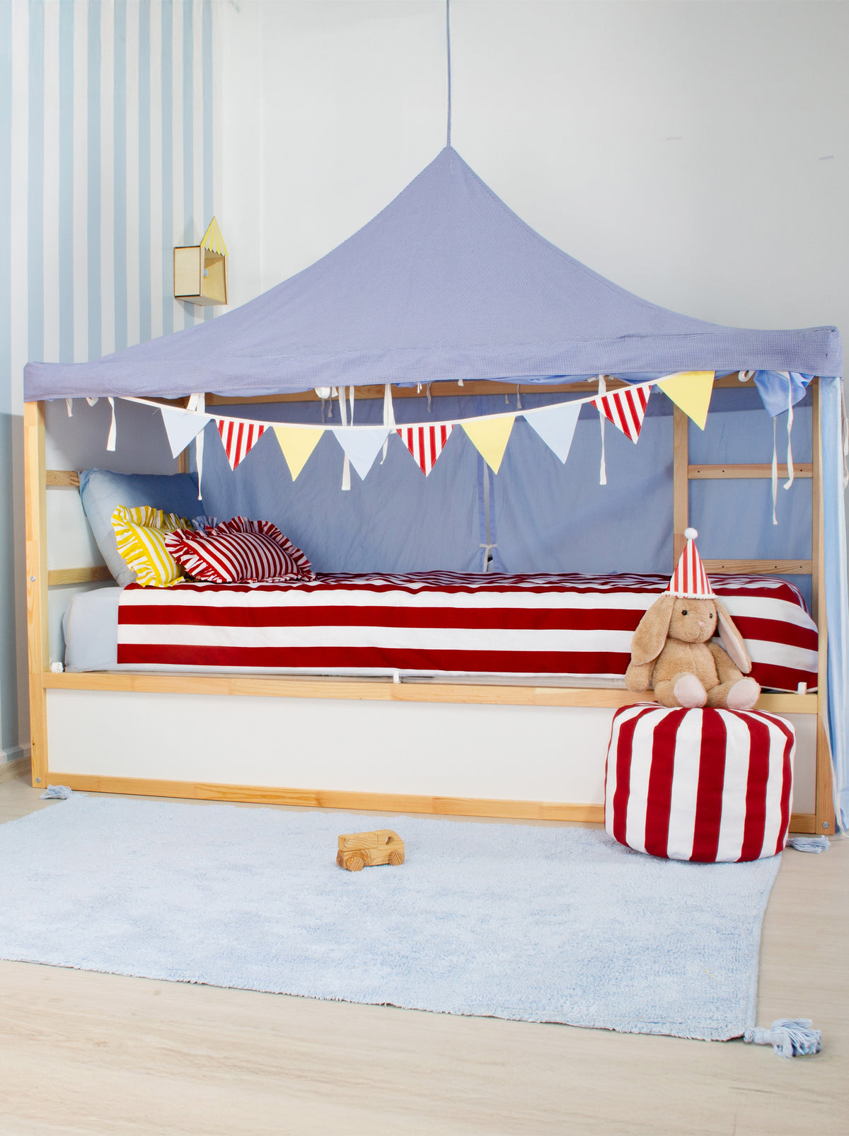 Ikea Kura Bed Circus - Blue