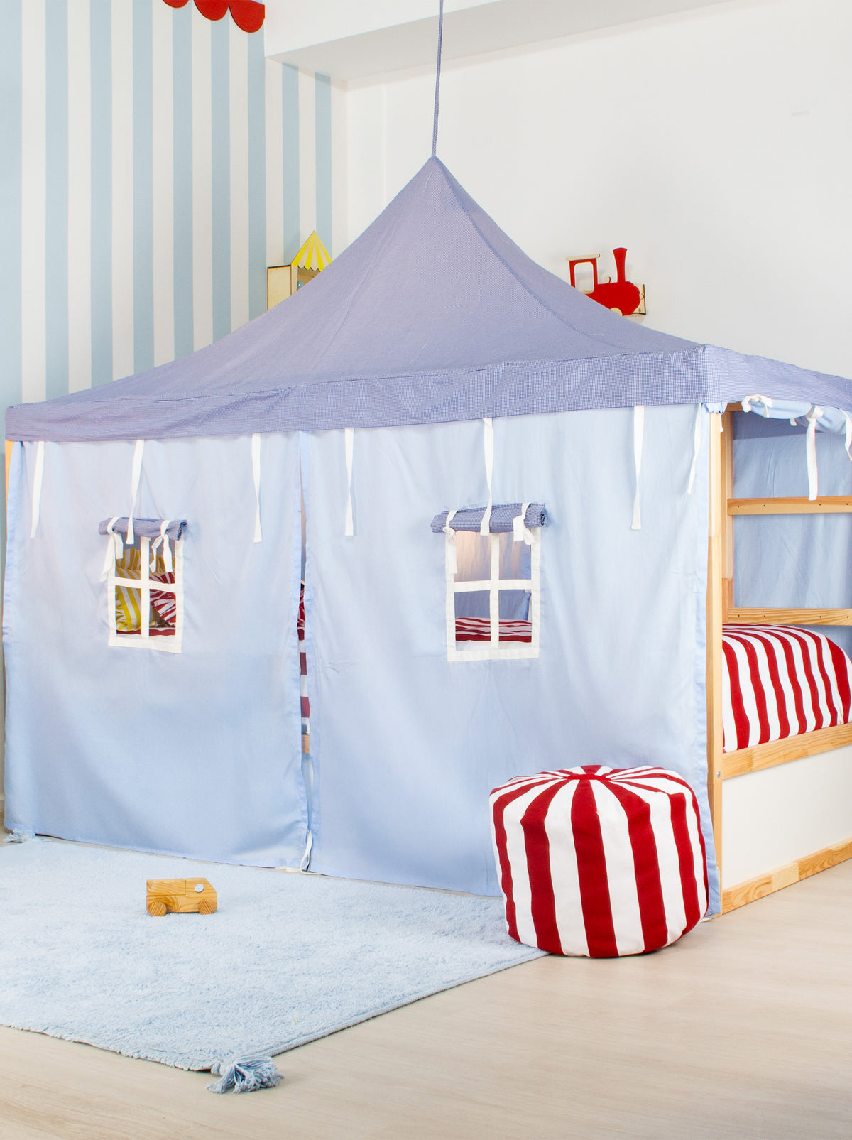 Ikea Kura Bed Circus - Blue