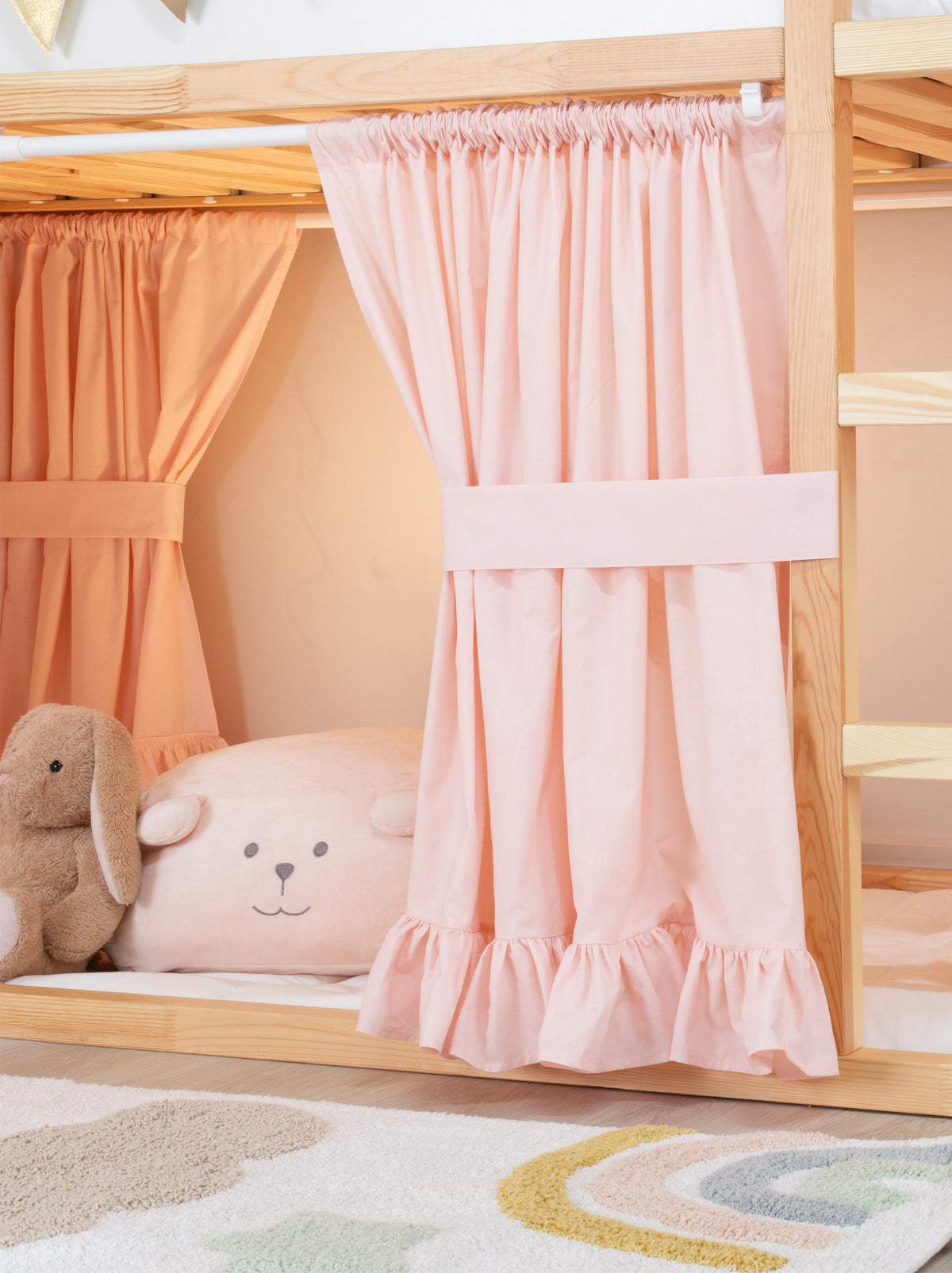 Ikea Kura Bed Ruffed-Pink