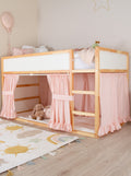 Ikea Kura Bed Ruffed-Pink