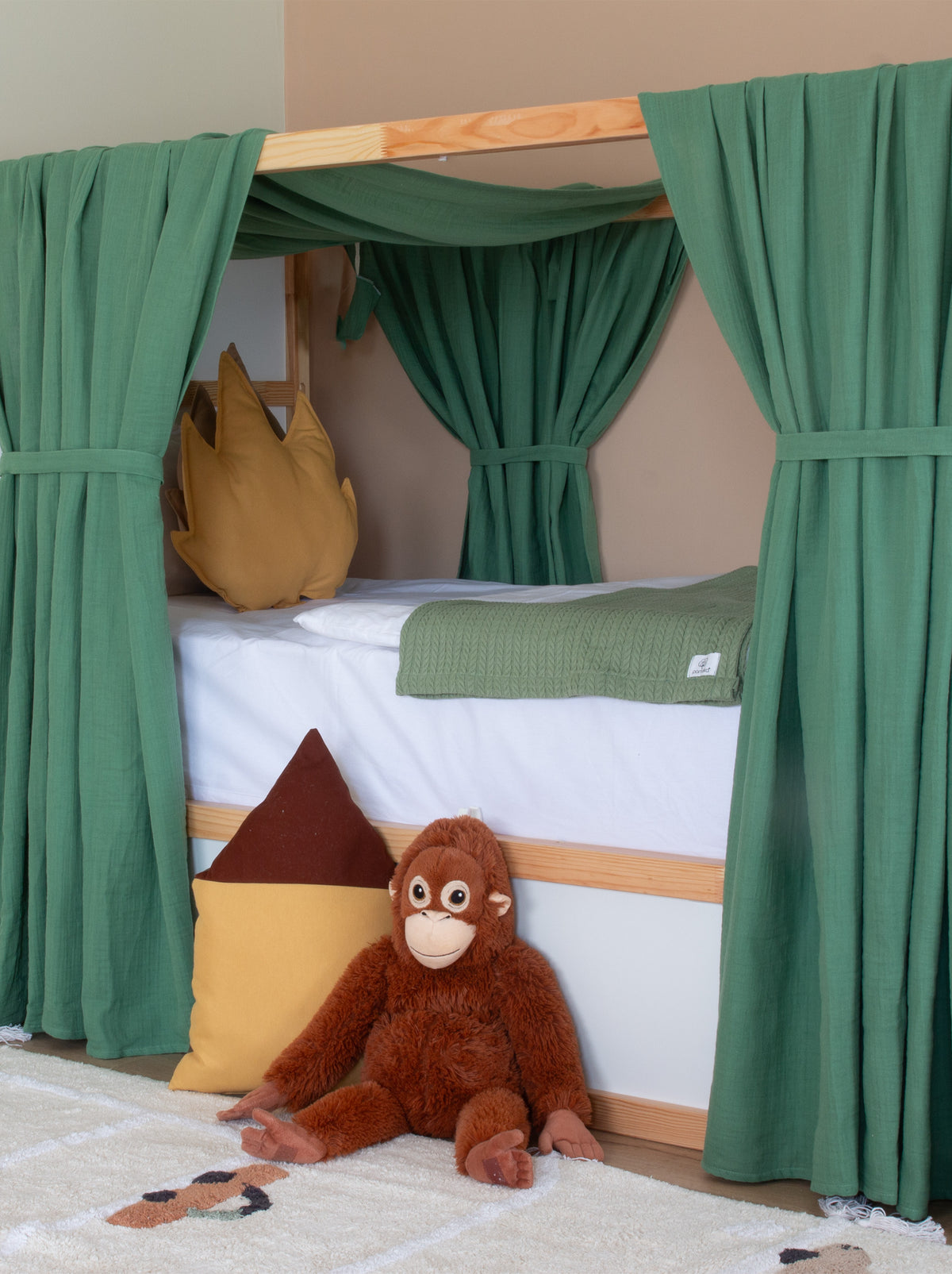 Ikea Kura Bed Müslin - Green