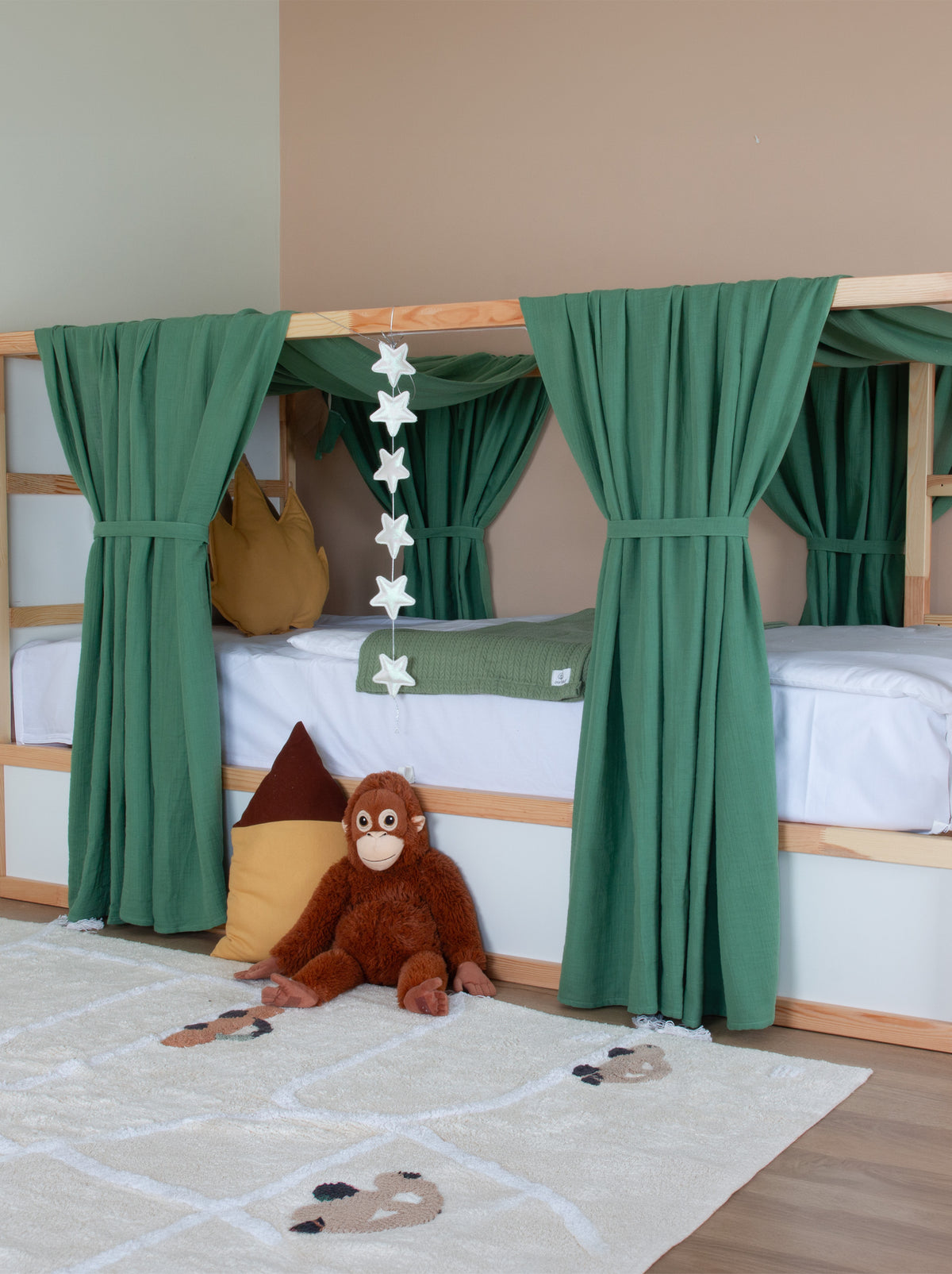 Ikea Kura Bed Müslin - Green
