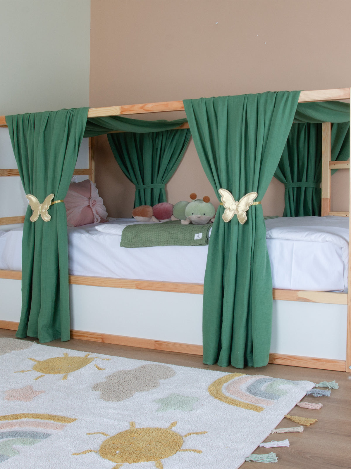 Ikea Kura Bed Müslin - Green