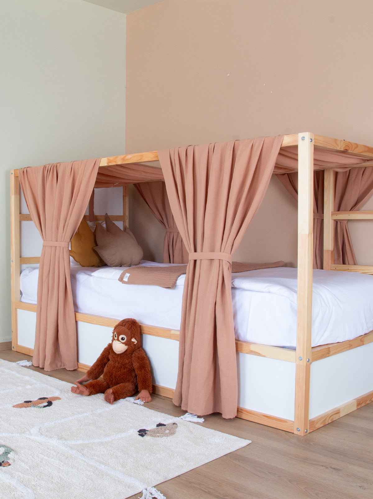 Ikea Kura Bed Müslin - Champagne