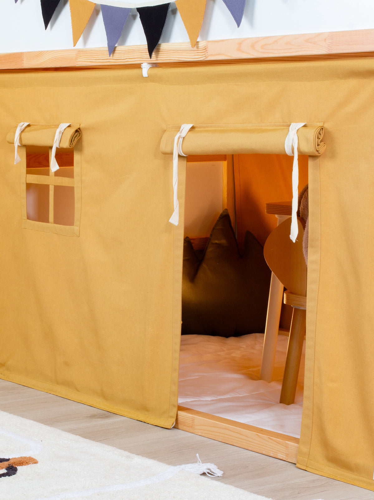Ikea Kura Bed Curtains - Mustard