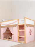 Ikea Kura Bed Draped - Pink & Beige