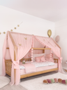 Montessori Bed Canopy Deluxe-Baby Pink
