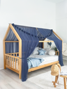 Montessori Bed Canopy Basic-Glaucous Blue