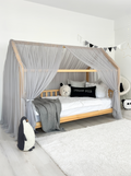Montessori Bed Canopy Deluxe-Grey