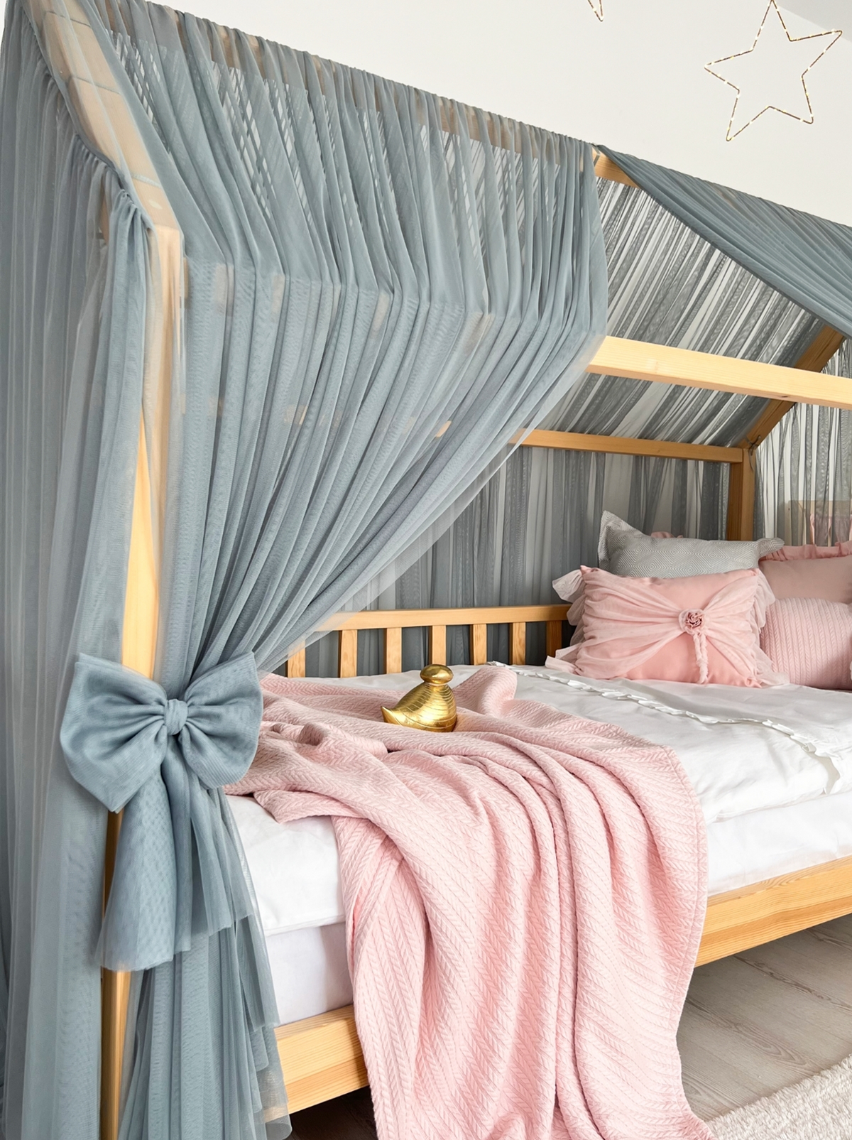 Montessori Bed Canopy Deluxe-Indigo Blue