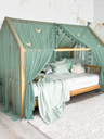Montessori Bed Canopy Deluxe-Sage Green