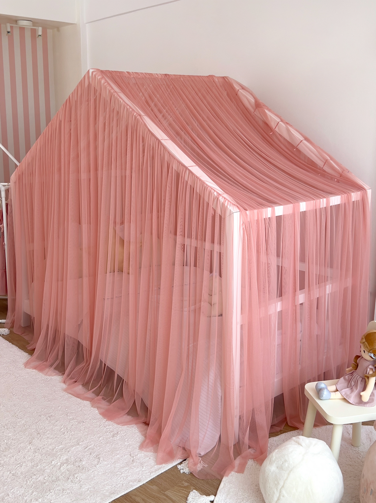 Montessori Bed Canopy Deluxe-Blush