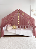 Montessori Bed Canopy Deluxe-Dusty Rose