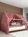 Montessori Bed Canopy Deluxe-Dusty Rose