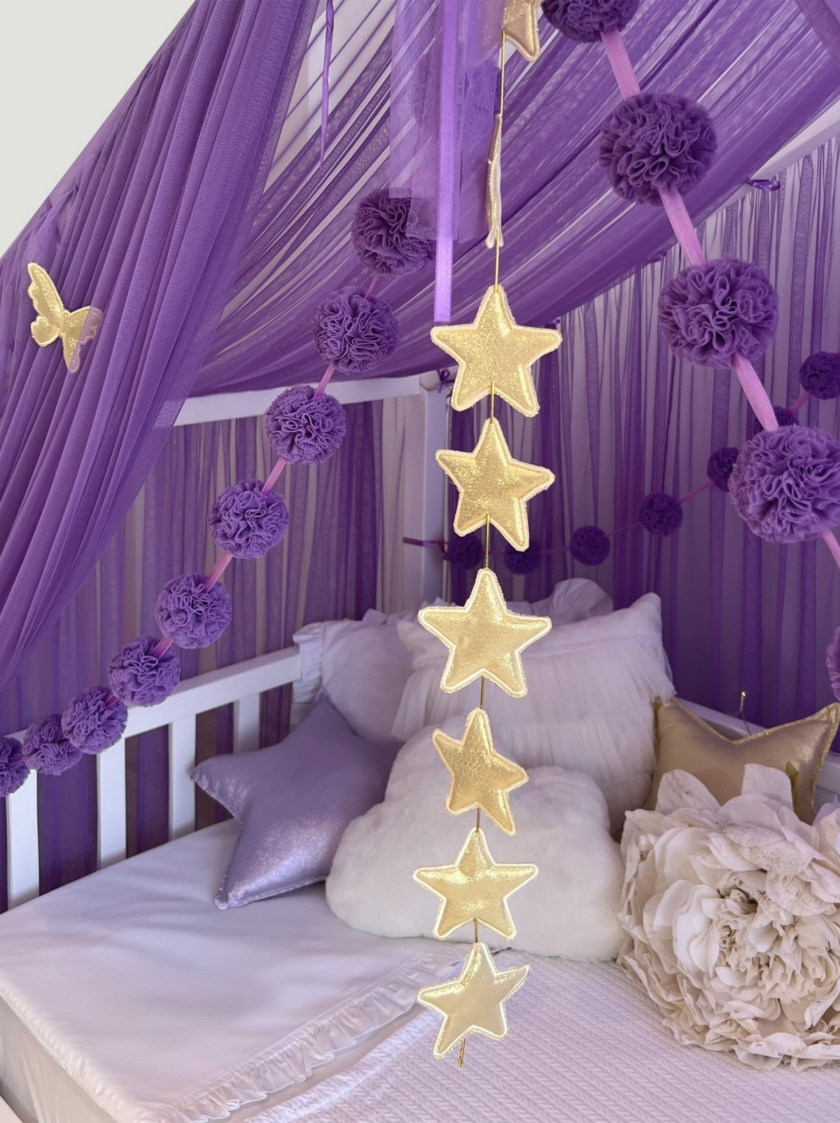 Montessori Bed Canopy Deluxe-Purple