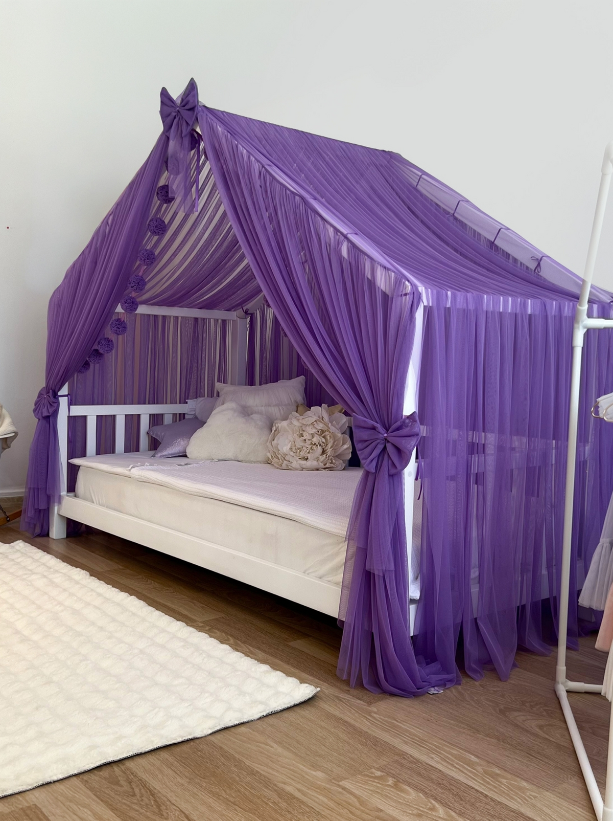 Montessori Bed Canopy Deluxe-Purple