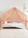 Montessori Bed Canopy Deluxe-Salmon