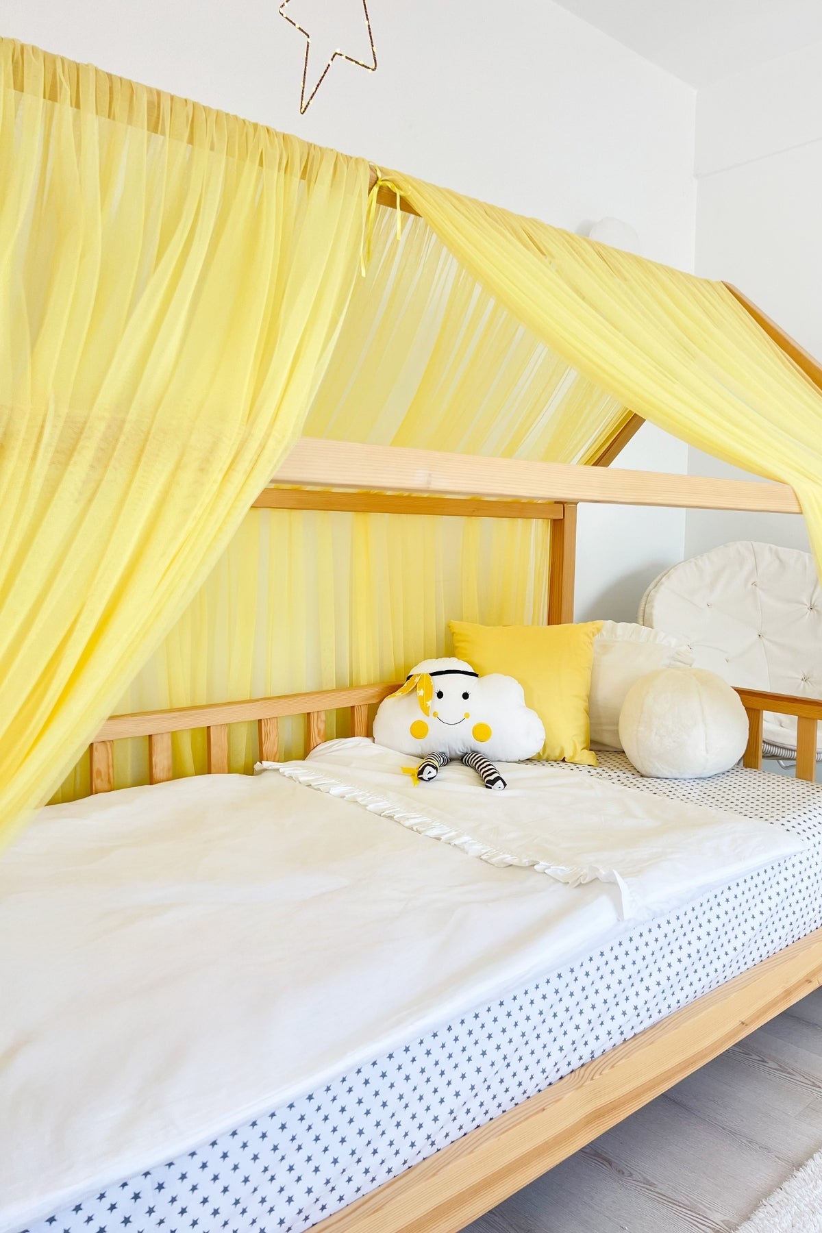 Montessori Bed Canopy Basic-Yellow