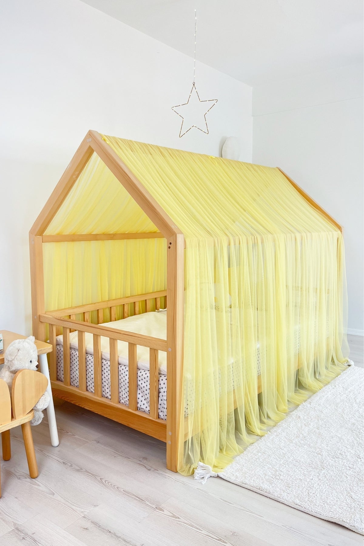 Montessori Bed Canopy Basic-Yellow