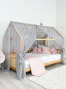 Montessori Bed Canopy Deluxe-Grey