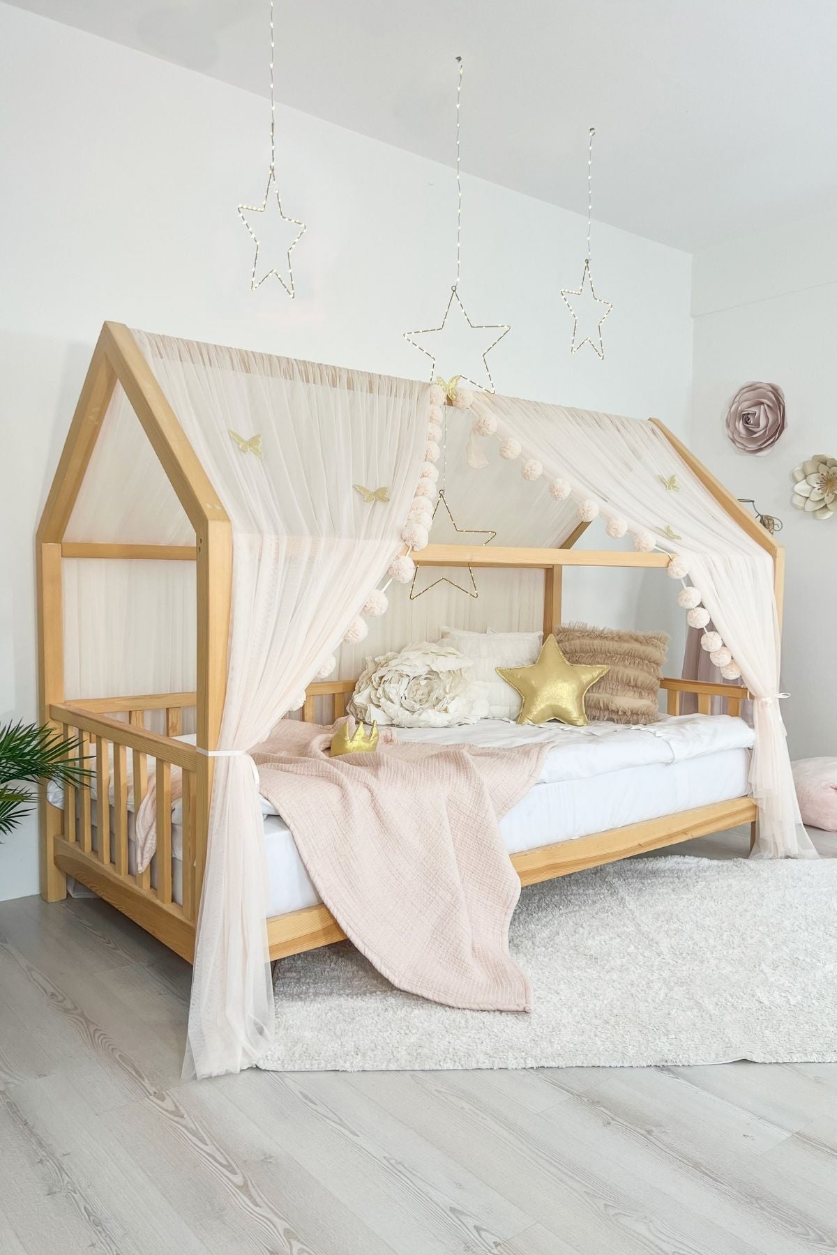 Montessori Bed Canopy Basic-Soft Vanilla