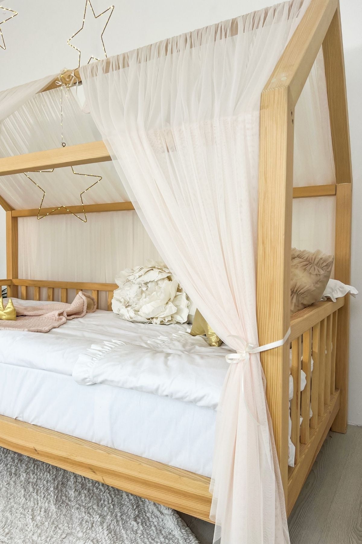 Montessori Bed Canopy Basic-Soft Vanilla