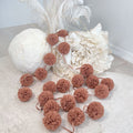 Mini Pompoms-Pinkish Brown