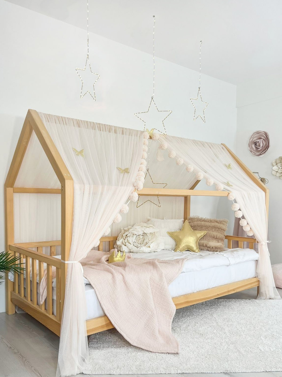 Montessori Bed Canopy Basic-Soft Vanilla