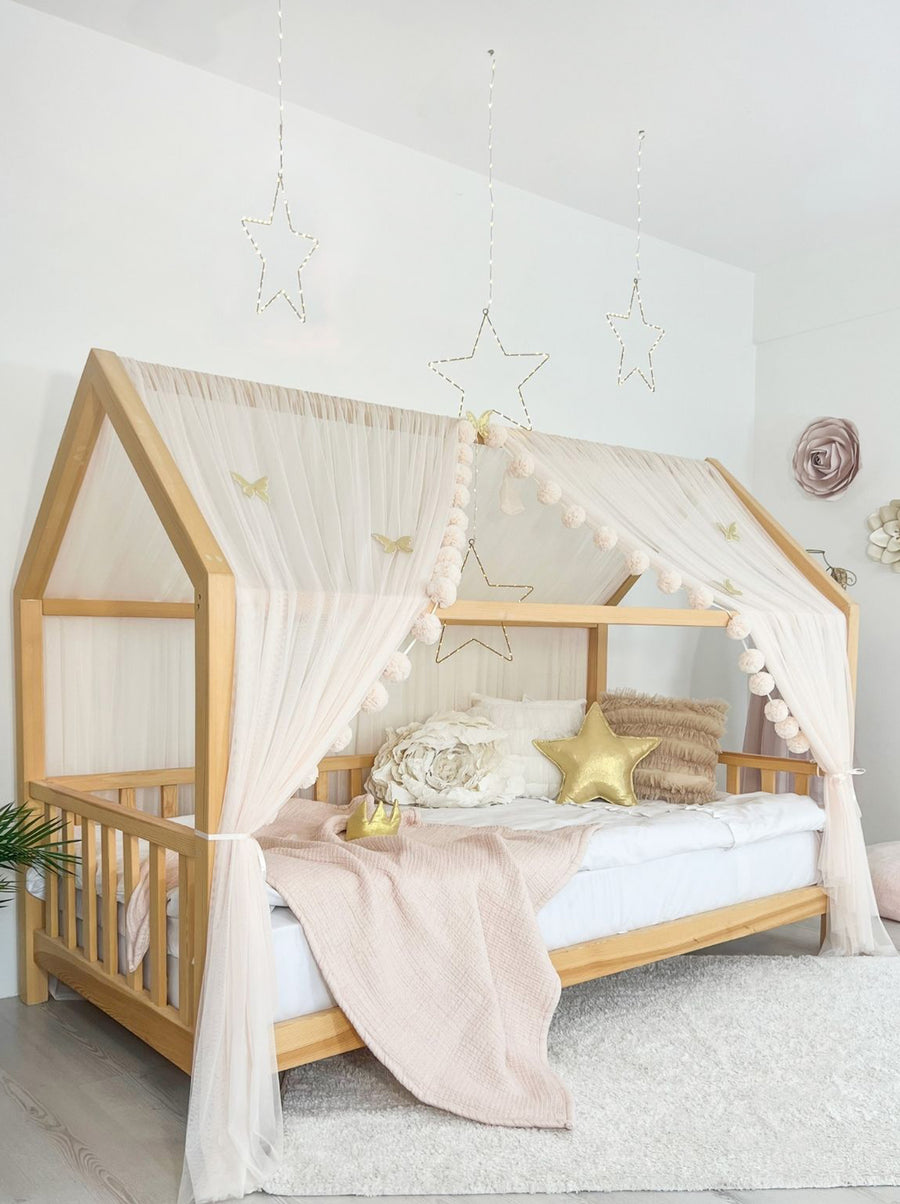Montessori Bed Canopy Basic-Soft Vanilla