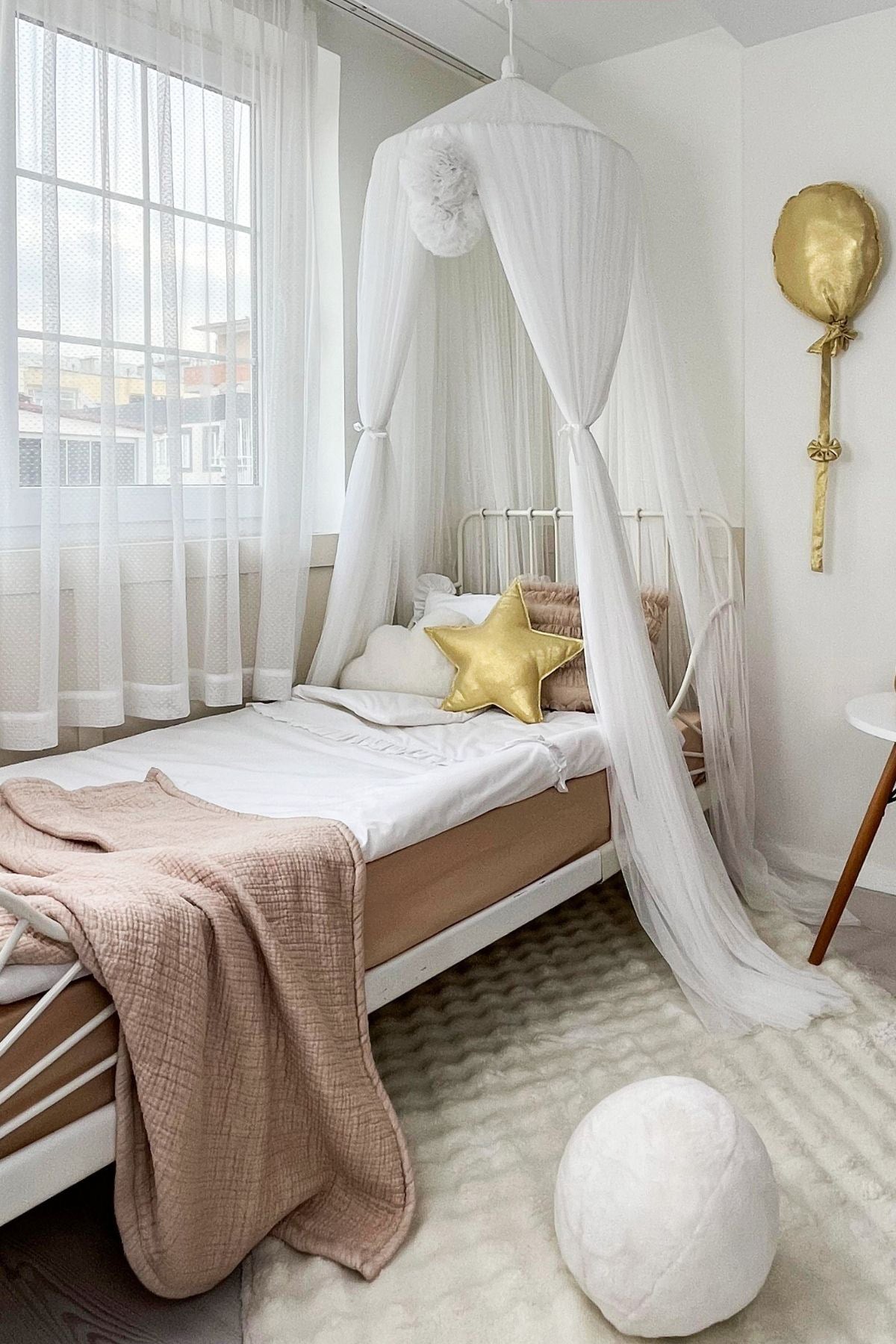 Tulle Canopy-White