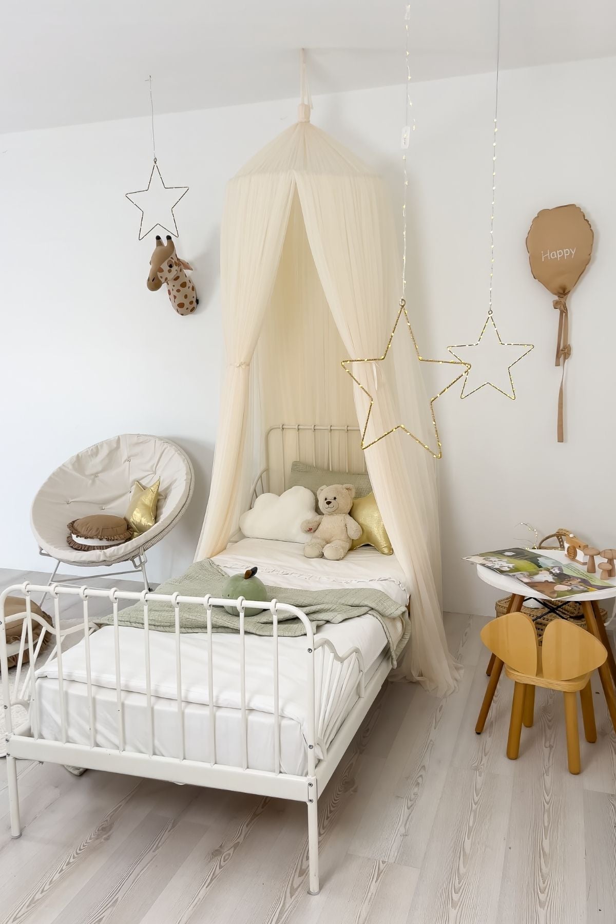 Tulle Canopy-Cream