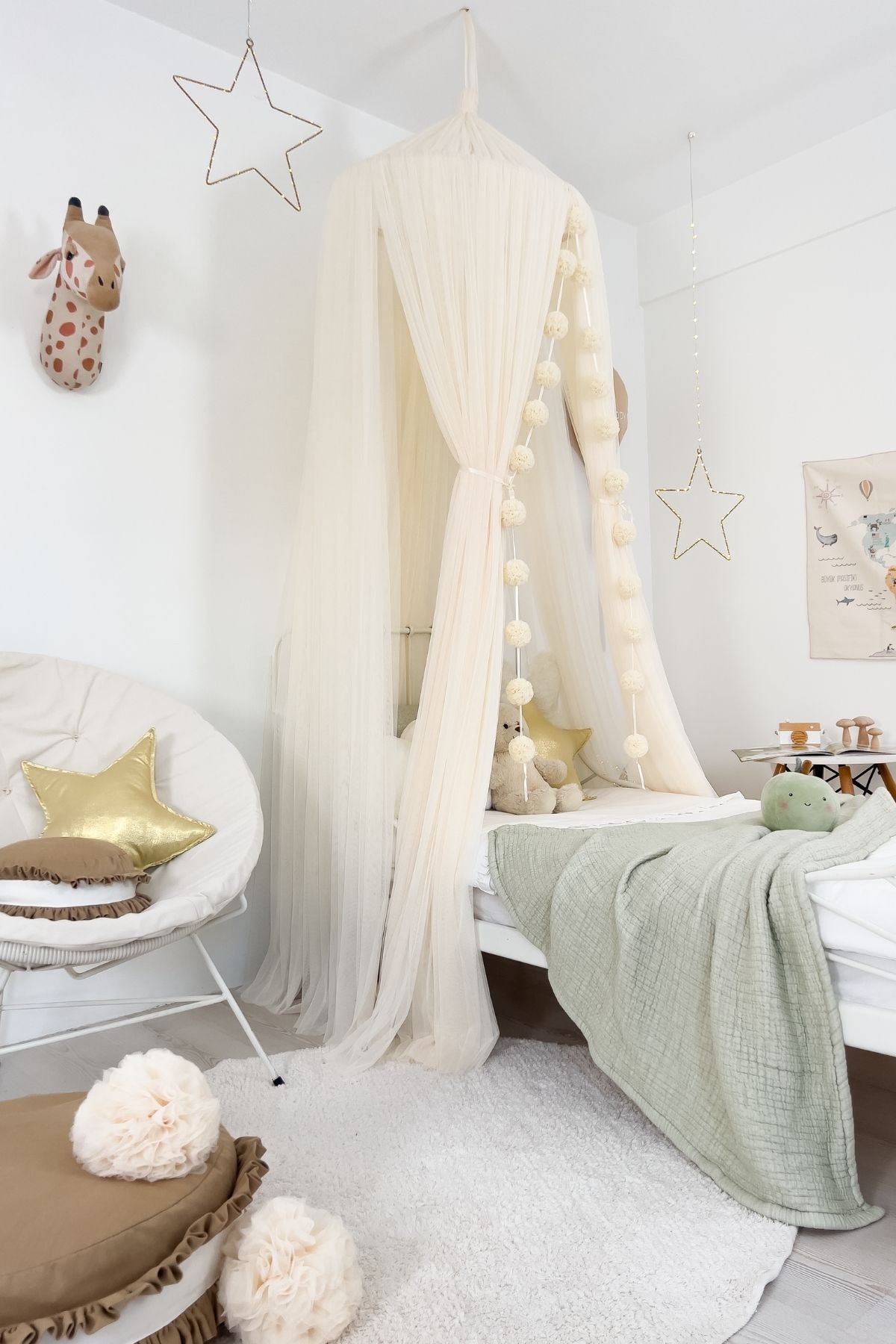 Tulle Canopy-Cream