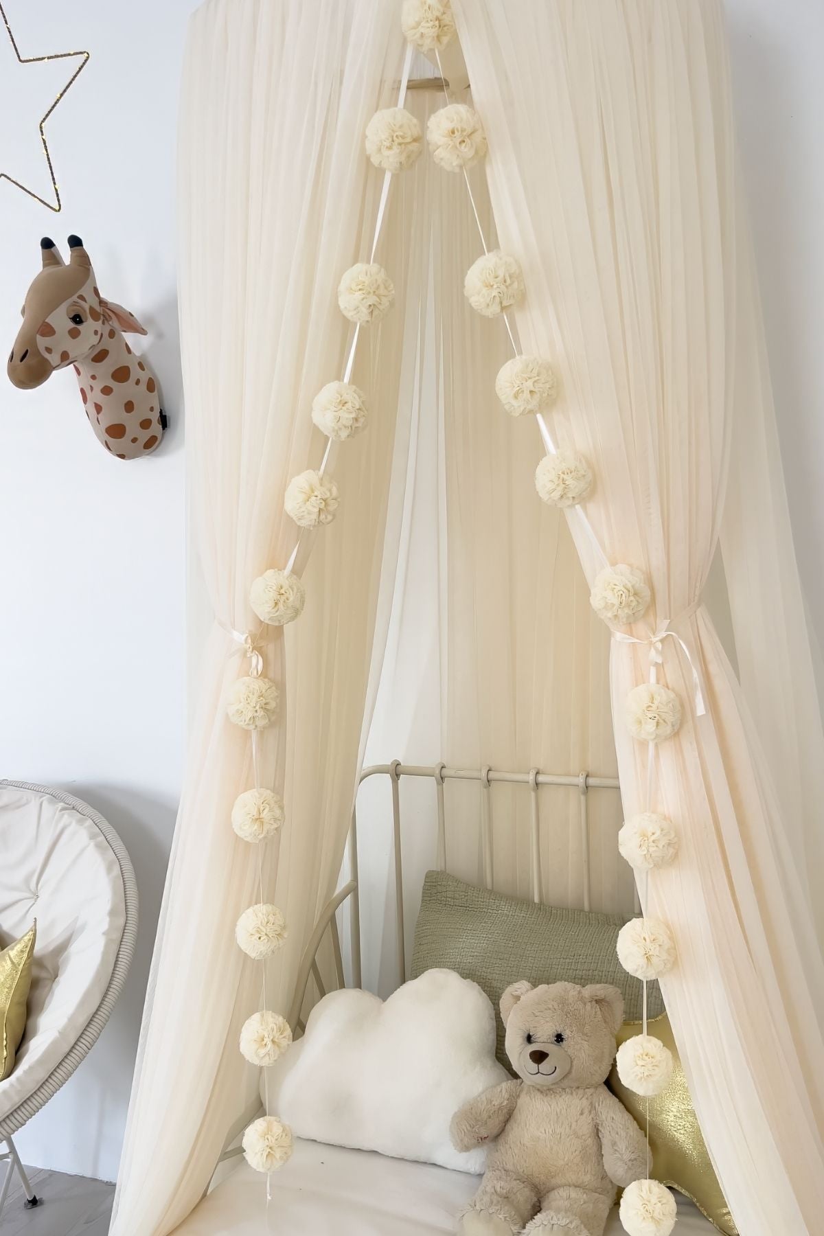 Tulle Canopy-Cream