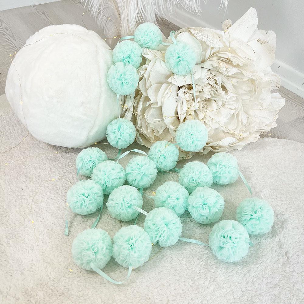 Mini Pompoms-Baby Green
