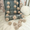 Mini Pompoms-Beige
