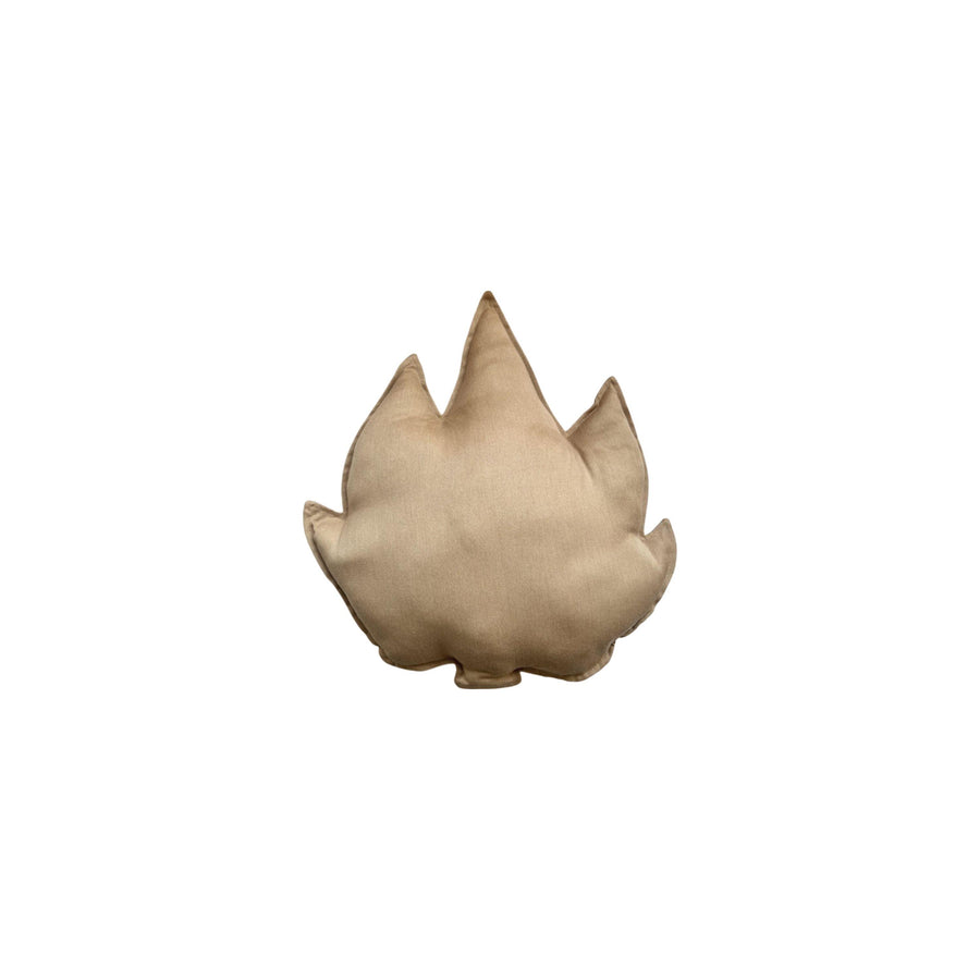 Beige Leaf Pillow
