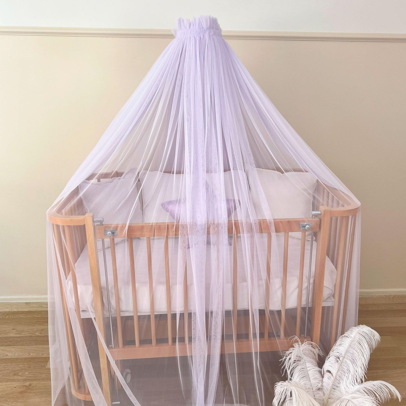 Crib Canopy-Baby Purple