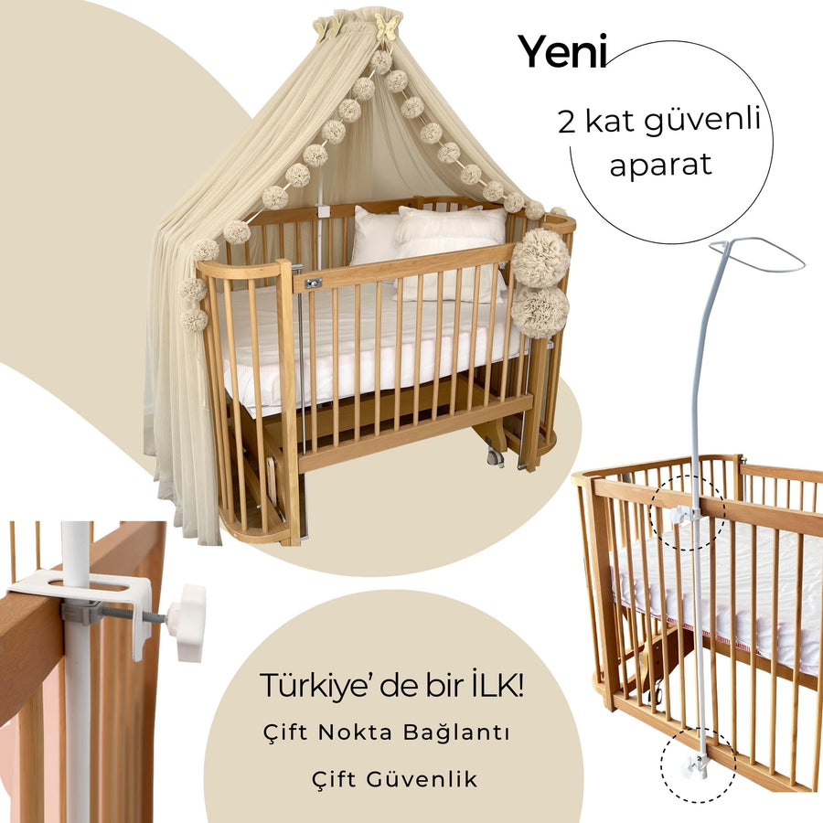 Crib Canopy-Beige