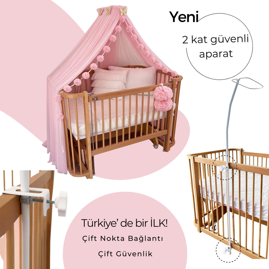 Crib Canopy-Pink