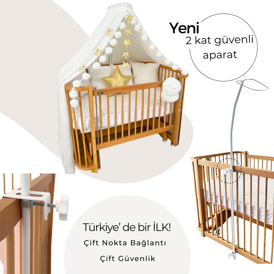 Crib Canopy-White
