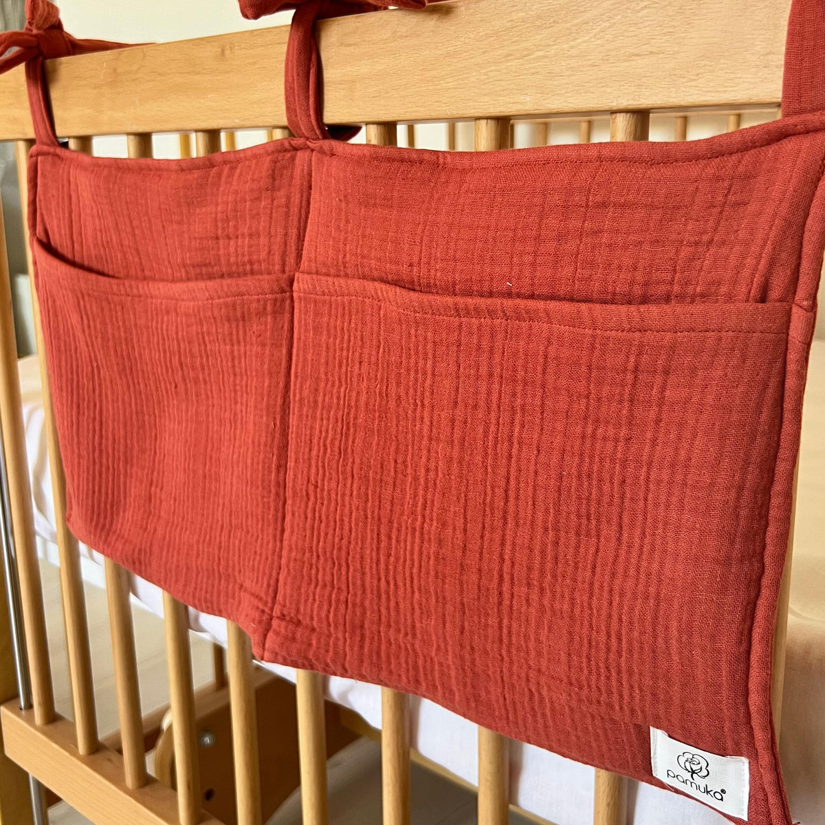 Crib Organizer-Cinnamon