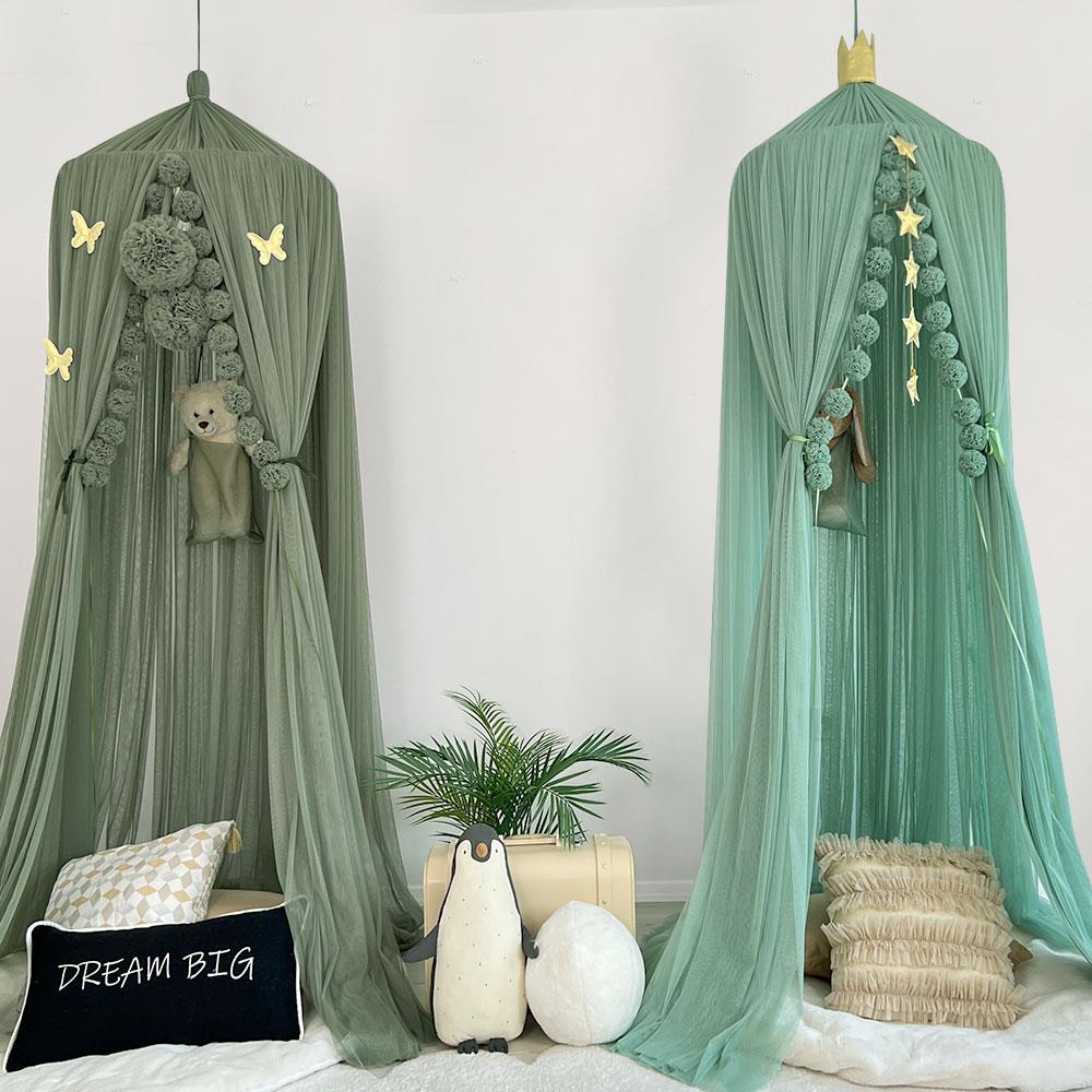 Tulle Canopy-Khaki Green
