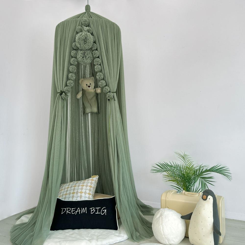 Tulle Canopy-Khaki Green
