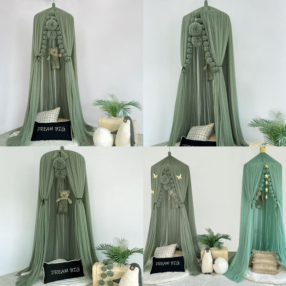Tulle Canopy-Khaki Green